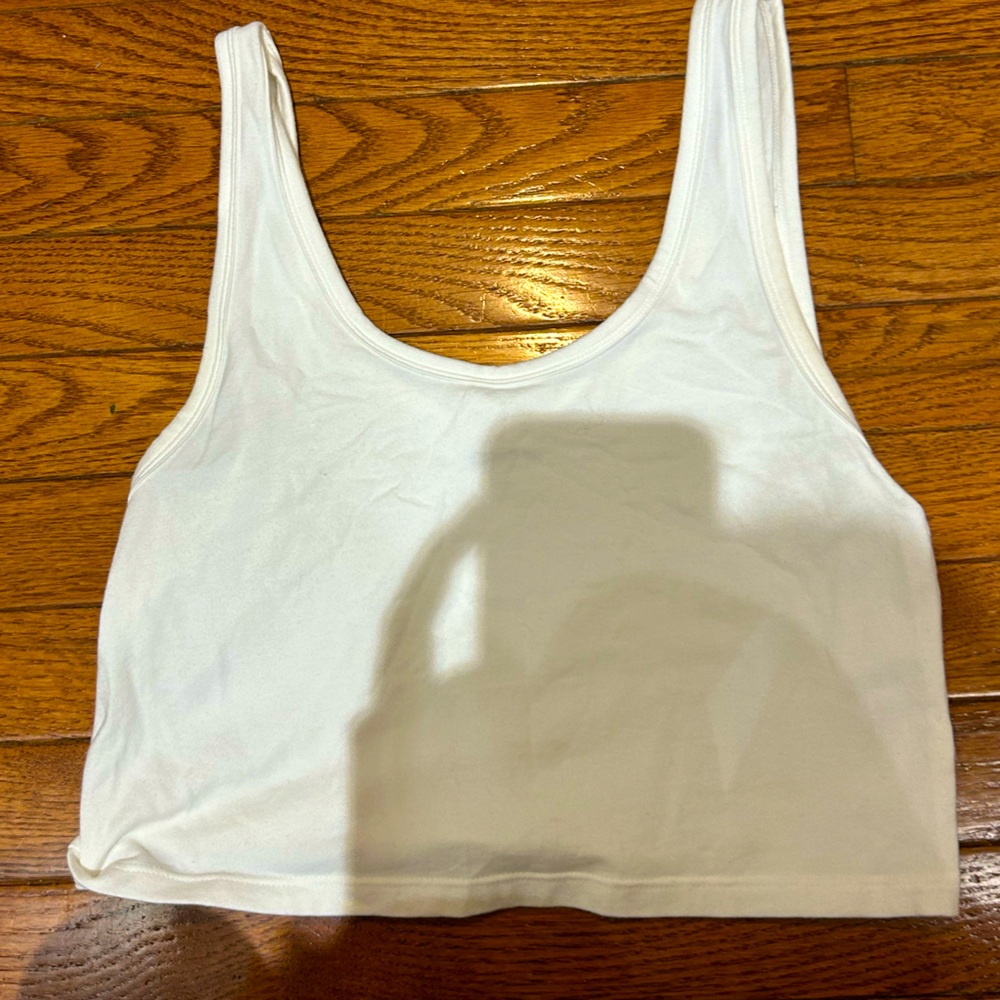 Plain white tank
